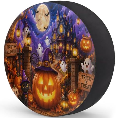 Halloween Spare Tire Cover Waterproof Dust-Proof Spare Wheel Covers - Image 2