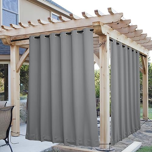 NICETOWN 2 Panels Weighted Outdoor Curtains by NICETOWN