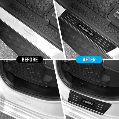 ZZEQYG 4 Pcs Door Sill Protector Compatible - Image 4