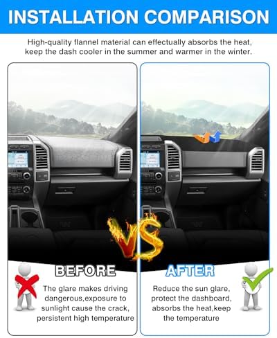 Autorder Dashboard Cover Mat for 2018-2021 Ford Expedition Accessories Dash - Image 3