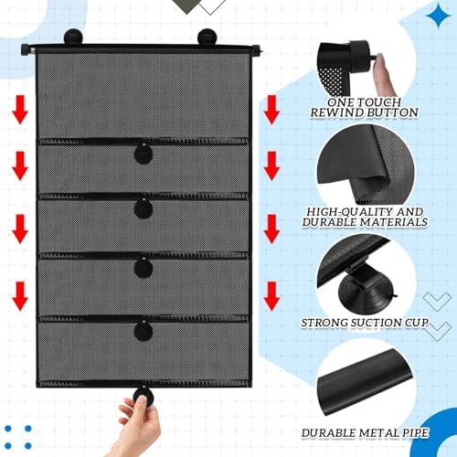 Blossound 2 Pack Car Window Sun Shades, 16 x 18 Inch - Image 3
