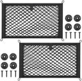 TOBWOLF 2PCS 25x45cm/9.8x17.7in Cargo Storage Net by TOBWOLF