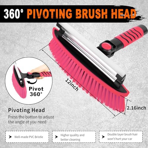 METOWARE 44" Ice Scraper and Snow Brush - Image 2