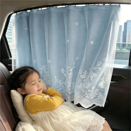 Car Window Shade Curtain Blackout Sunshade Fit - Image 2