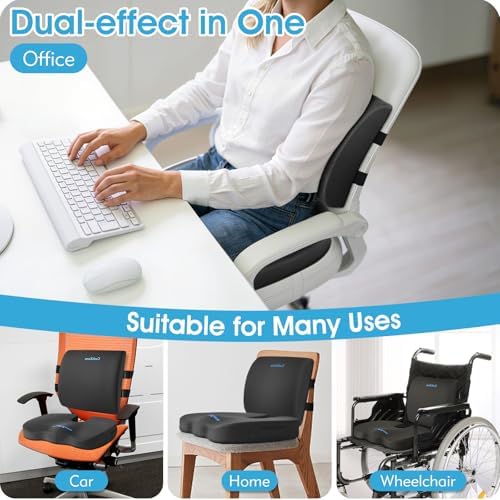 CushZone X-Large Seat Cushion and Lumbar Support Pillow - Image 5