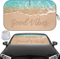Windshield Sun Shade, Reflective Car Sunshade Blocks Heat, 57 x 31.5 in by Clothclose