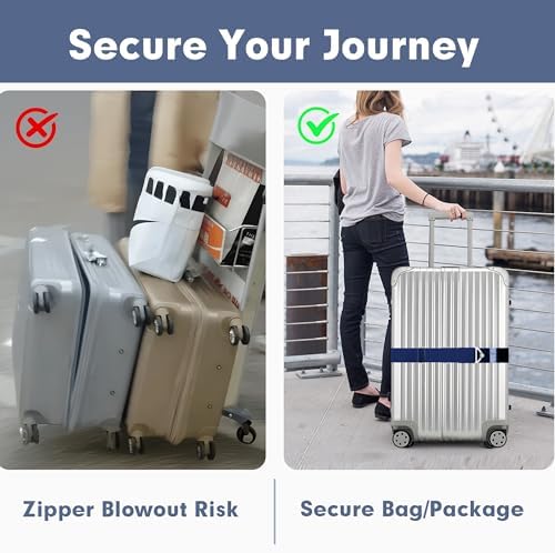 2-in-1 Travel Belt for Luggage Over Handle, Luggage Belt for Carry on Bag - Image 6