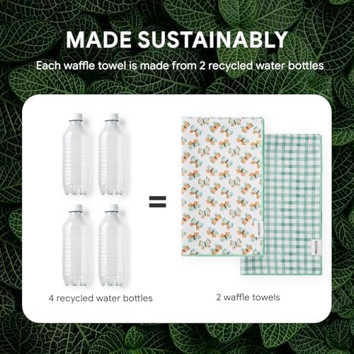 RECYCO Waffle Kitchen Towel Set of 2 - Image 6