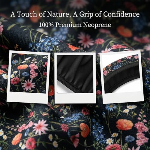 Car Steering Wheel Cover Wildflower Floral + Cars 2 Pieces Coasters - Image 4