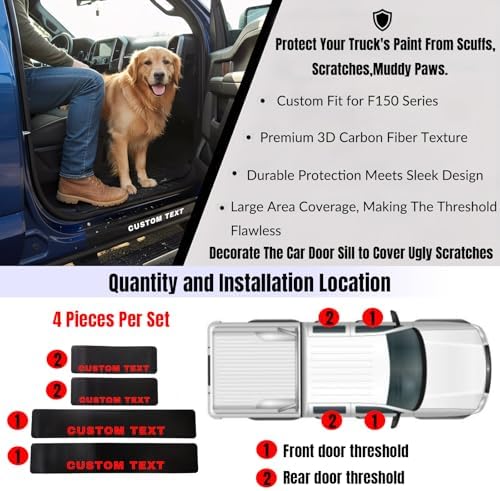 Car Door Sill Protectors Compatible - Image 2