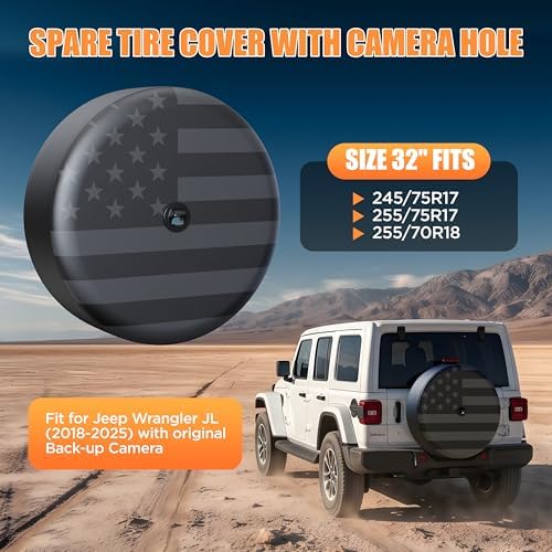 Moonet 32" Tire Cover for Jeep Wrangler JL - Image 2