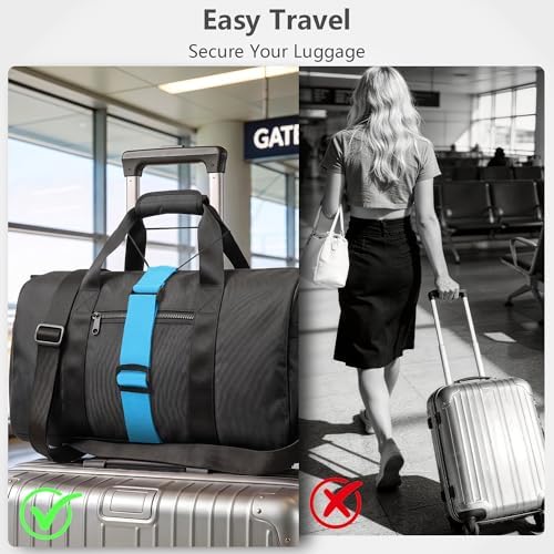 Mayski 4 Pack Adjustable Elastic Luggage Connector Straps - Image 6