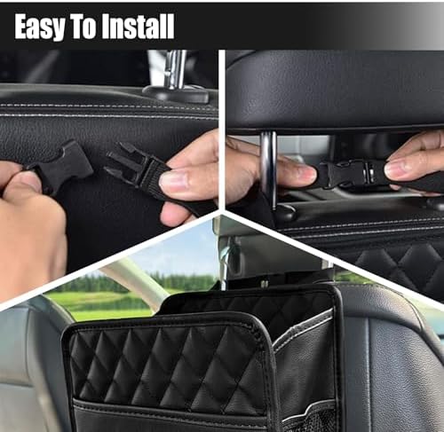 Foldable Car Seat Back Organizer, Large Capacity Hanging Car Backseat Storage - Image 6