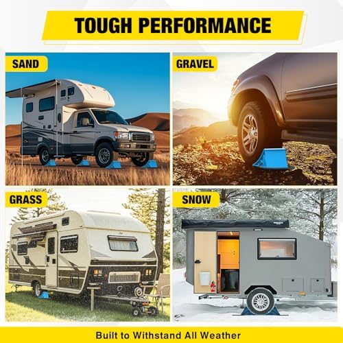 Nilight Wheel Chocks, Heavy Duty Wheel Stopper - Image 4