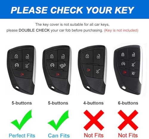 Montague Key Fob Cover for Chevy, Soft TPU Key Case for Chevy Silverado Tahoe - Image 2