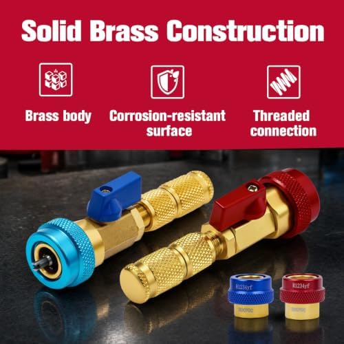 AC Valve Core Removal Tool Kit for R134a R1234yf - Image 5