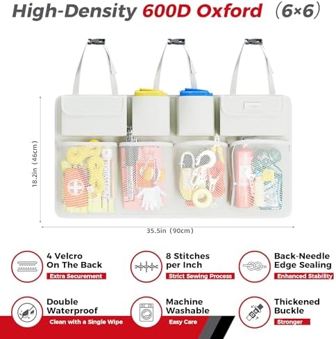 SURDOCA Car Trunk Organizer, LARGE CAPACITY Car Storage Bag - Image 3