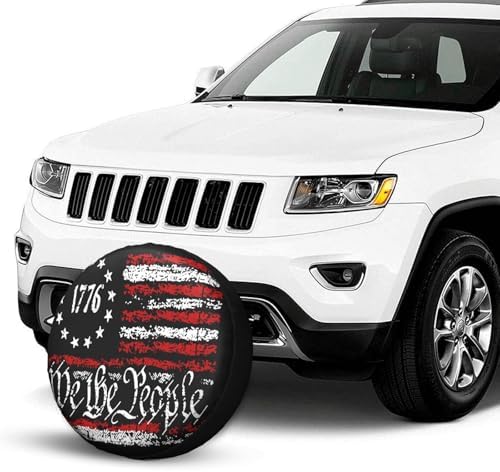 Vintage America American Flag Weatherproof Spare Tire Cover - Image 2
