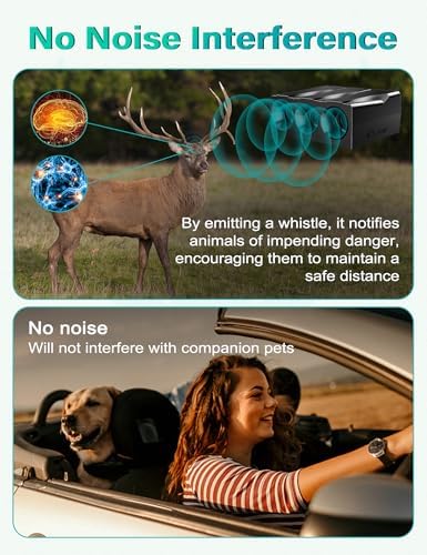 Elook Upgraded Deer Whistles for Car, Three-Horn, 8 Pack - Image 6