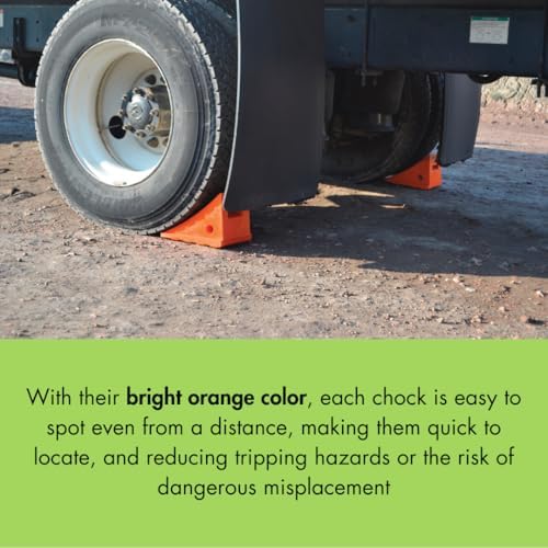 Checkers One Large Wheel Chock for 32-46" Tires - Image 6