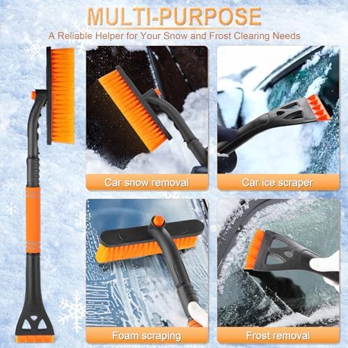 LivTee 32" Extendable Ice Scraper & Snow Brush - Image 6