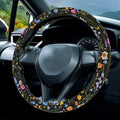 Wildflower Car Steering Wheel Cover, Cute Steering Wheel Cover Protector by Unknown