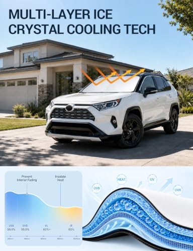 Proadsy Custom Fit 2019-2026 BMW X5 Windshield Sun Shade, Blocks Heat - Image 4