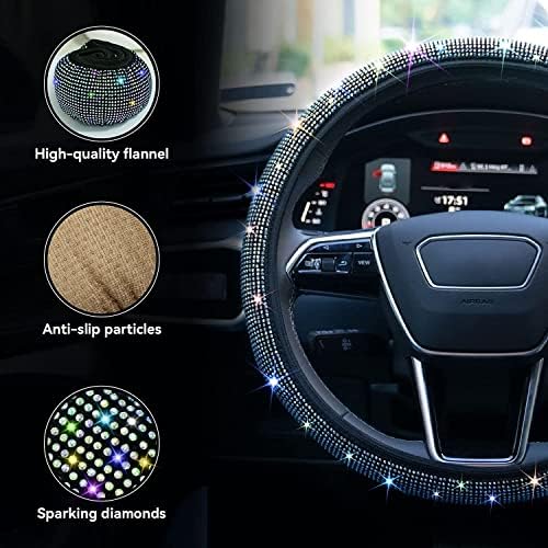 Bling Steering Wheel Cover, Rhinestone Steering Wheel Cover - Image 4