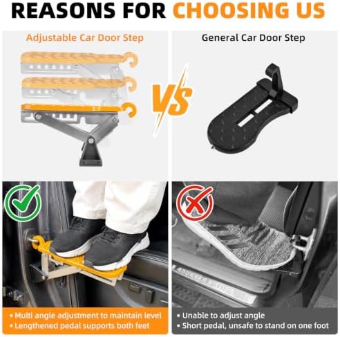 Car Door Step Angle-Adjustable Foldable Aluminum - Image 5