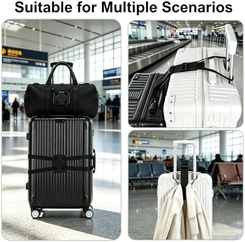 2 Pack Adjustable Luggage Connector Straps - Image 5