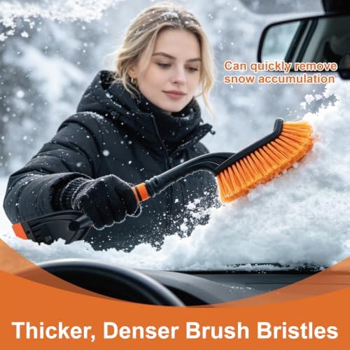 27" Car Snow Brush and Ice Scraper 2 Pack, Detachable Snow Removal Tool - Image 7