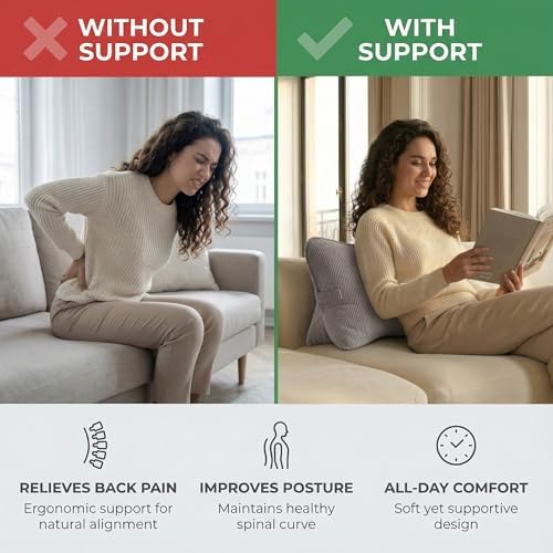 Pat. Pend. Corduroy Lumbar Support Pillow - Image 3