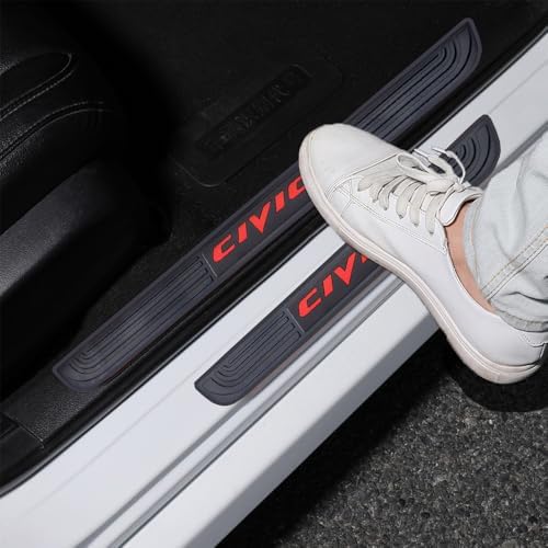 4pcs/Set Car Door Sill Plate Protectors by MASLEVAU