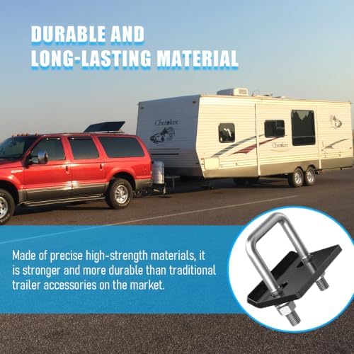 Trailer Hitch Tightener, Anti-Rattle, Fits 1.25" and 2" Hitches - Image 3