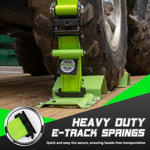 Heavy Duty Wheel Chock Tie Down Straps Set - Image 4