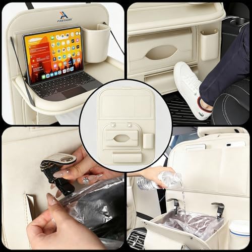 Universal Premium Leather Foldable Car Backseat Organizer - Image 5