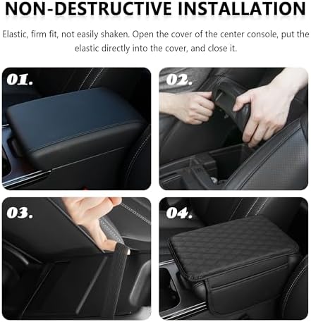 Stacool Upgraded Car Center Console Cover, Microfiber Leather Car Armrest Cover - Image 5