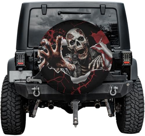 ThuhaTree Store Zombie Horror Halloween Spare Tire Cover - Image 2