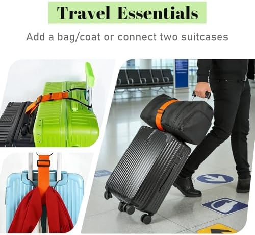 4 Pack Multi Use Strong Adjustable Luggage Connector Straps - Image 3