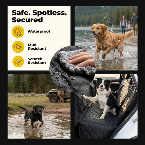Pryze Dog Car Seat Cover for Back Seat - Image 2