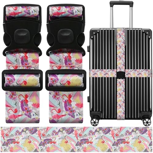 Luggage Straps for Suitcases, Travel Adjustable Belt by ZHOMA