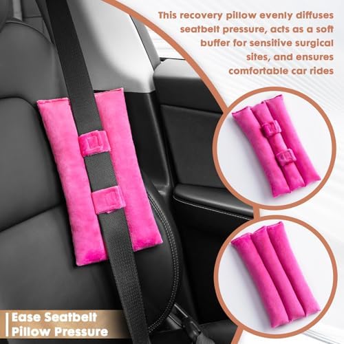 Seat Belt Pillow for Mastectomy Post-Surgery, Heart Surgery Recovery Support - Image 3