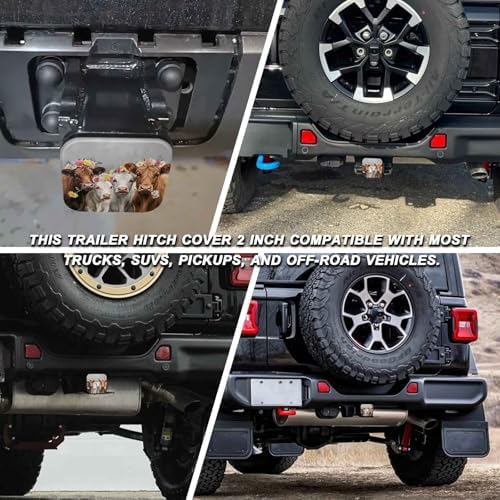 2" Trailer Hitch Cover Rubber Receiver Tube Cap Trailer Hitch Covers - Image 5