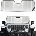 Pigenius Windshield Sun Shade for Jeep Wrangler 2007-2010 Custom Front Window by Pigenius
