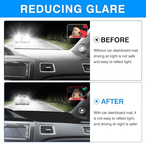 Autorder Dashboard Cover Mat for Honda Civic 2012-2015 Accessories Dash Cover - Image 4