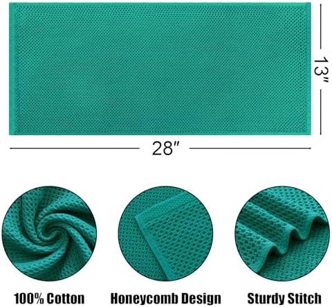 Kitinjoy 100% Cotton Waffle 8-Pack Kitchen Towels - Image 2