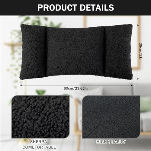 Queekay Fleece Lumbar Support Pillow 3 Section - Image 2