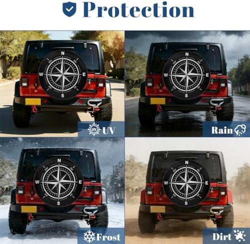 Compass Spare Tire Cover Wheel Covers Protectors Waterproof Dust-Proof - Image 7