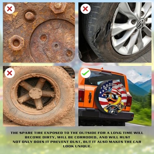Waterproof PU Leather Spare Tire Cover - Image 4