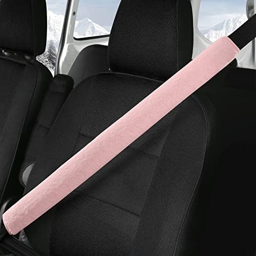 LACDL Extra Long Seatbelt Cover Super Soft Furry by LeadingAComfortableDrivingLife
